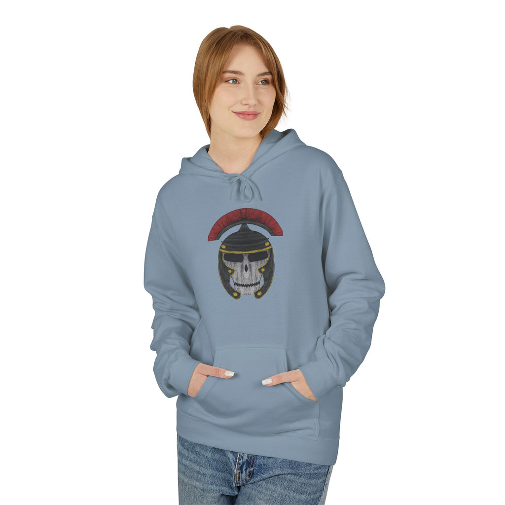 Roman Skull Hoodie — Roman Skull Design Fleece Hoodie