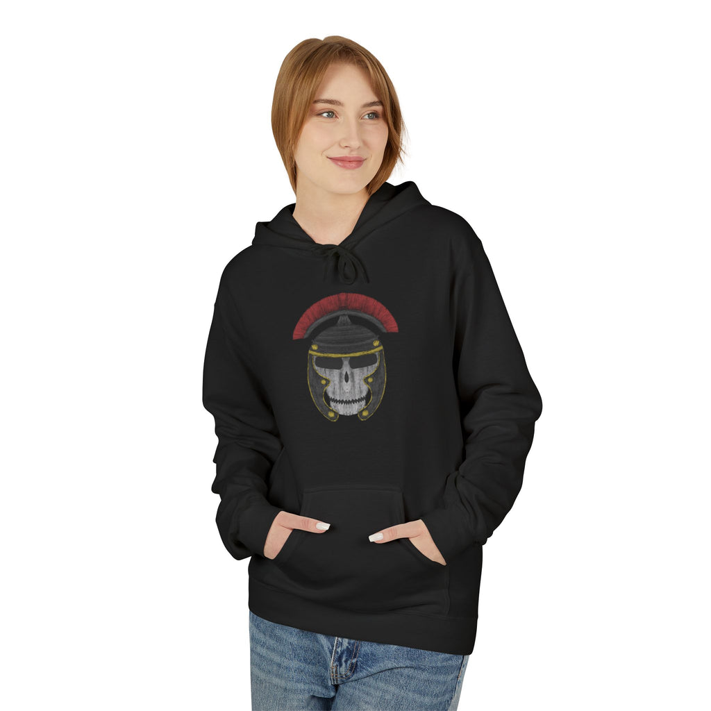 Roman Skull Hoodie — Roman Skull Design Fleece Hoodie