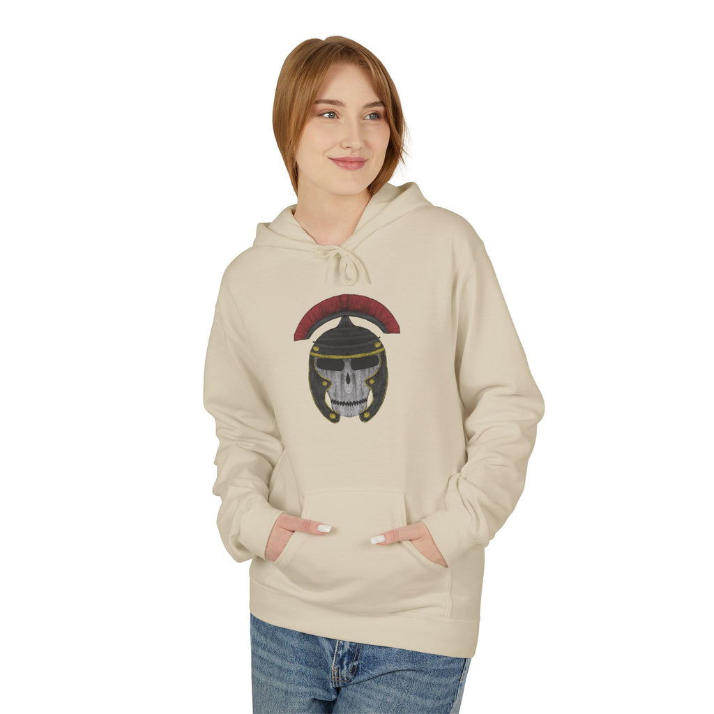Roman Skull Hoodie — Roman Skull Design Fleece Hoodie