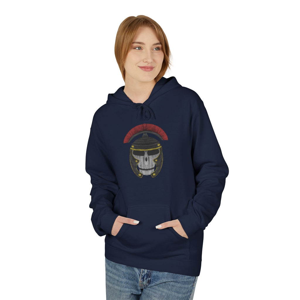 Roman Skull Hoodie — Roman Skull Design Fleece Hoodie