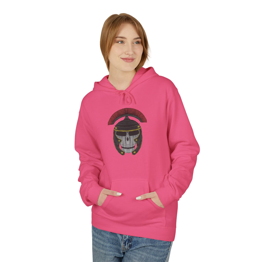 Roman Skull Hoodie — Roman Skull Design Fleece Hoodie