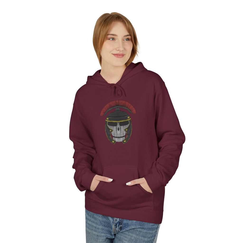 Roman Skull Hoodie — Roman Skull Design Fleece Hoodie