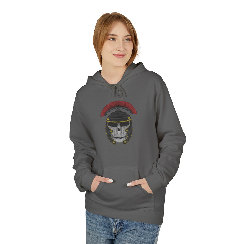 Roman Skull Hoodie — Roman Skull Design Fleece Hoodie