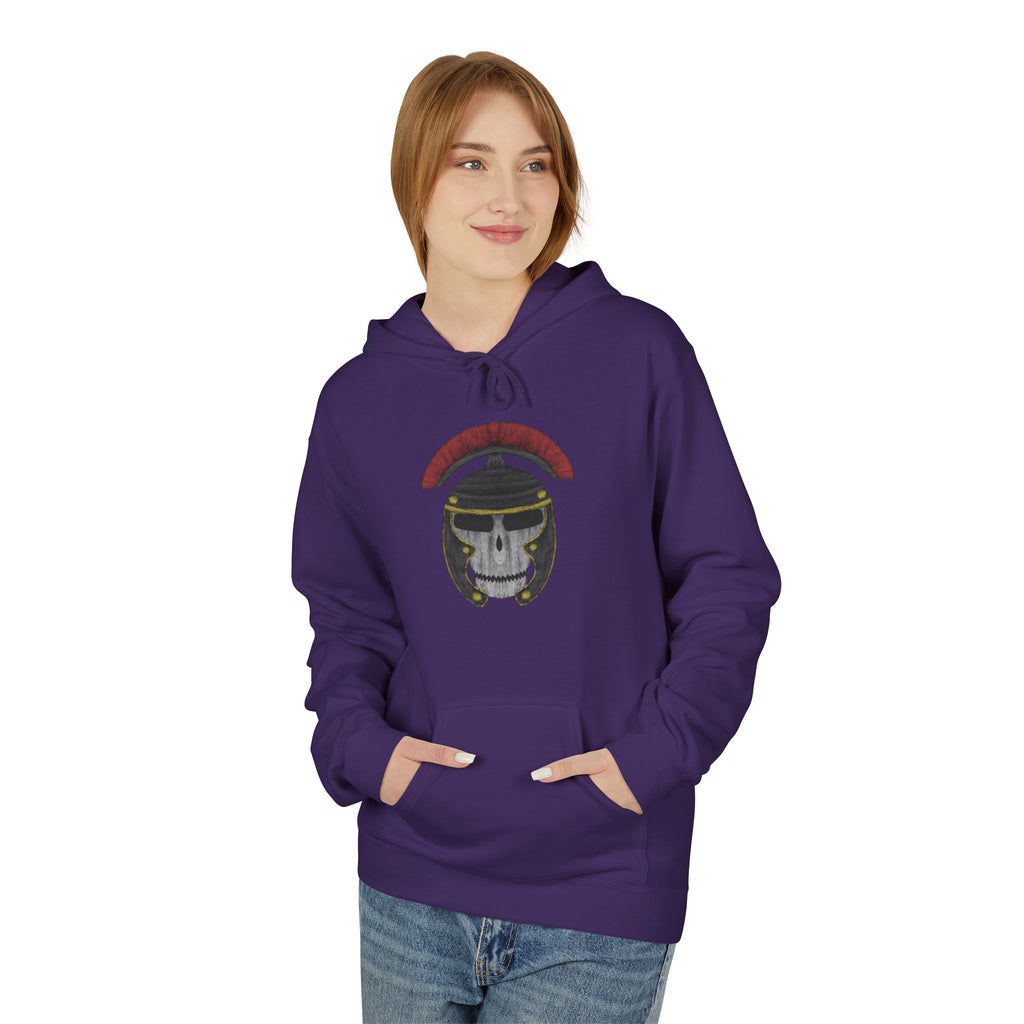 Roman Skull Hoodie — Roman Skull Design Fleece Hoodie